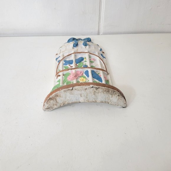 Cast Iron Birdcage and Bluebirds Doorstop - Picture 2 of 6